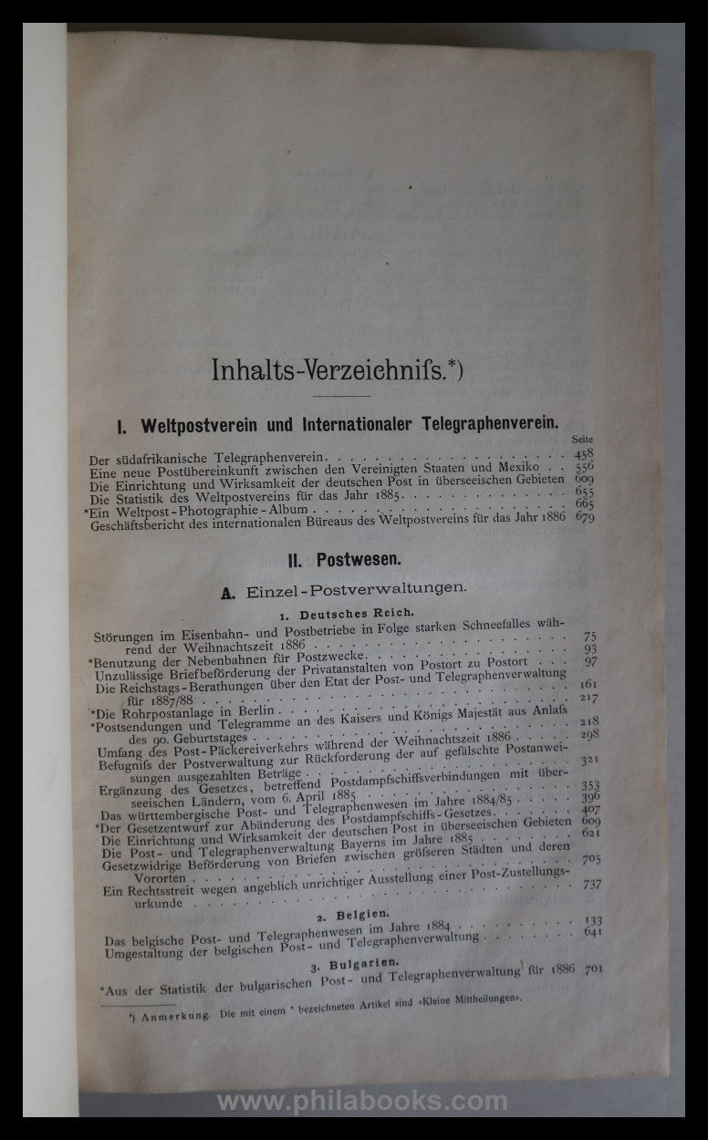 1887, archive for postal history and telegraphy, supplements to the official ...
