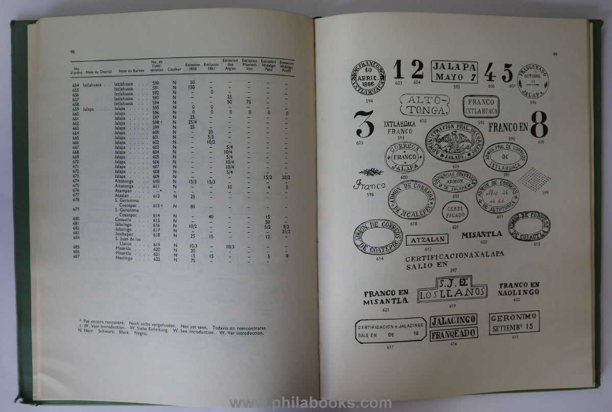 Schatzkes, J., The Cancellations of Mexico 1856- 1874, Obliteratio ...