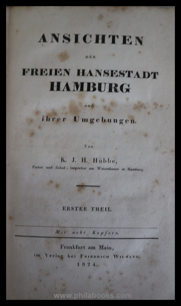 Hamburg-Stadtgeschichte, hier eine kleine Sammlung von über Jahre  ...