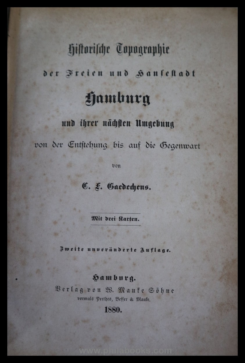 Hamburg-Stadtgeschichte, hier eine kleine Sammlung von über Jahre  ...