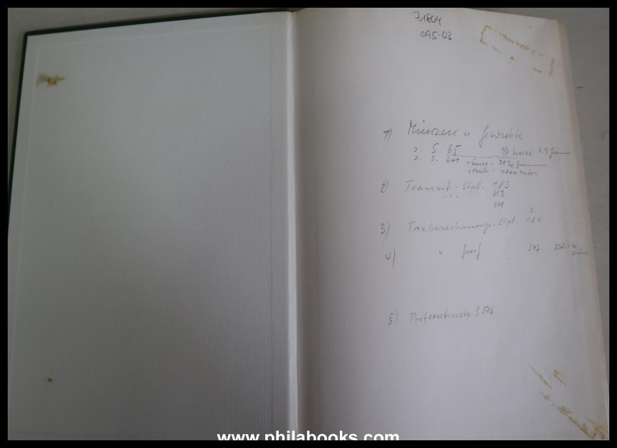 Winkler, JJ, Handbook of Swiss Pre-Philately 1695-1850, the ...