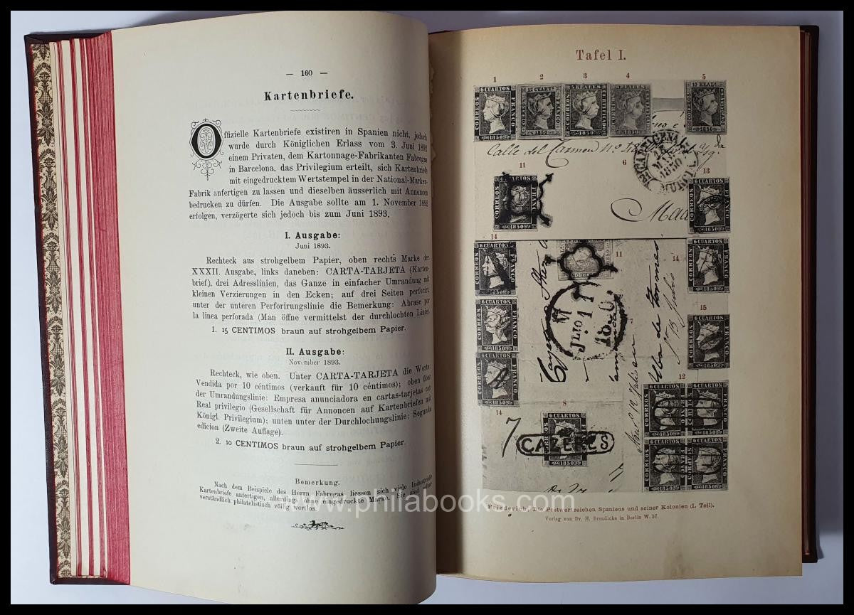 Friedrich, R., Die Postwertzeichen Spaniens/ Die Postwertzeichen S ...