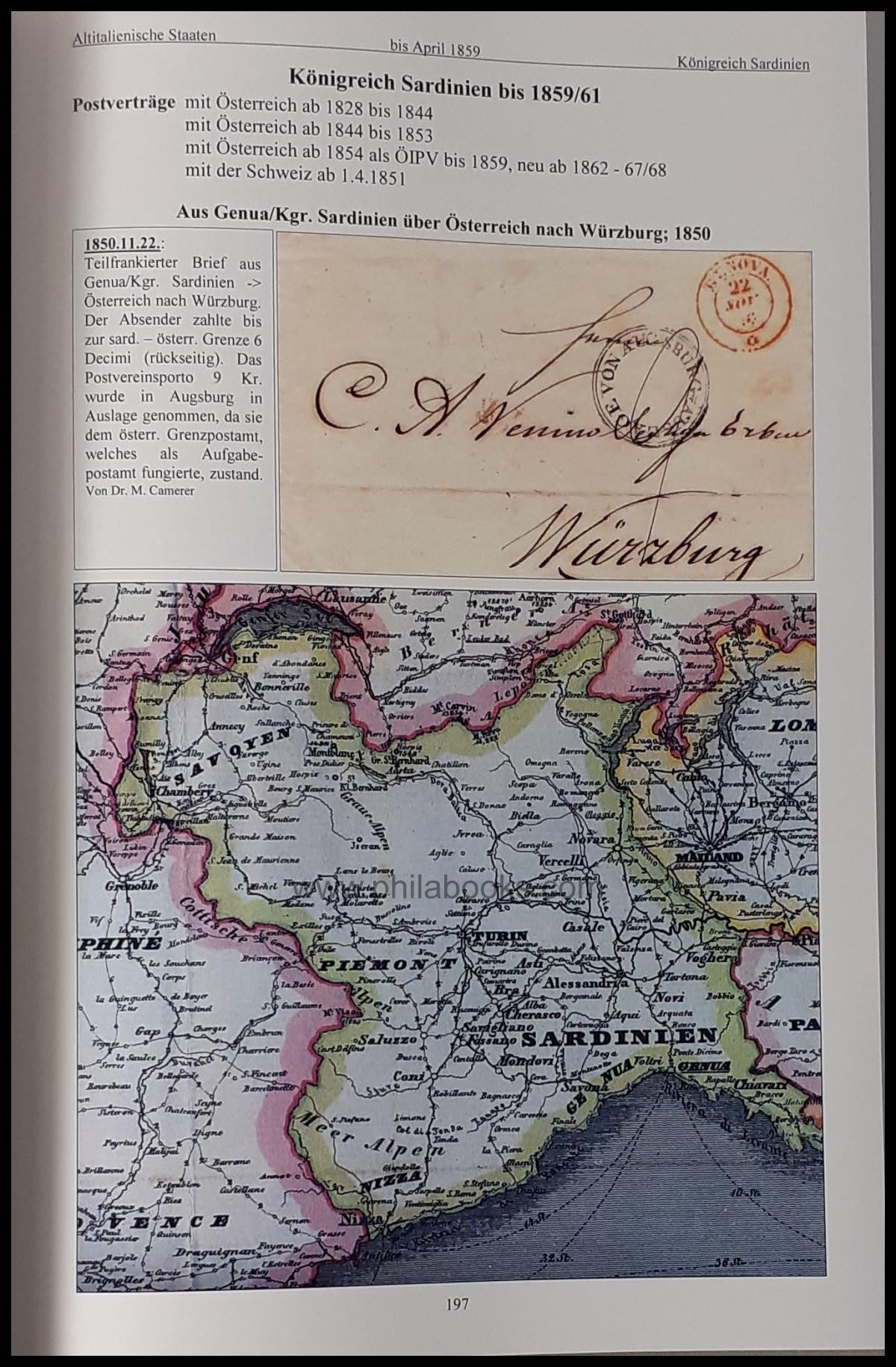 Brack, R., Korrespondenzen aus den Süddeutschen Staaten nach Itali ...