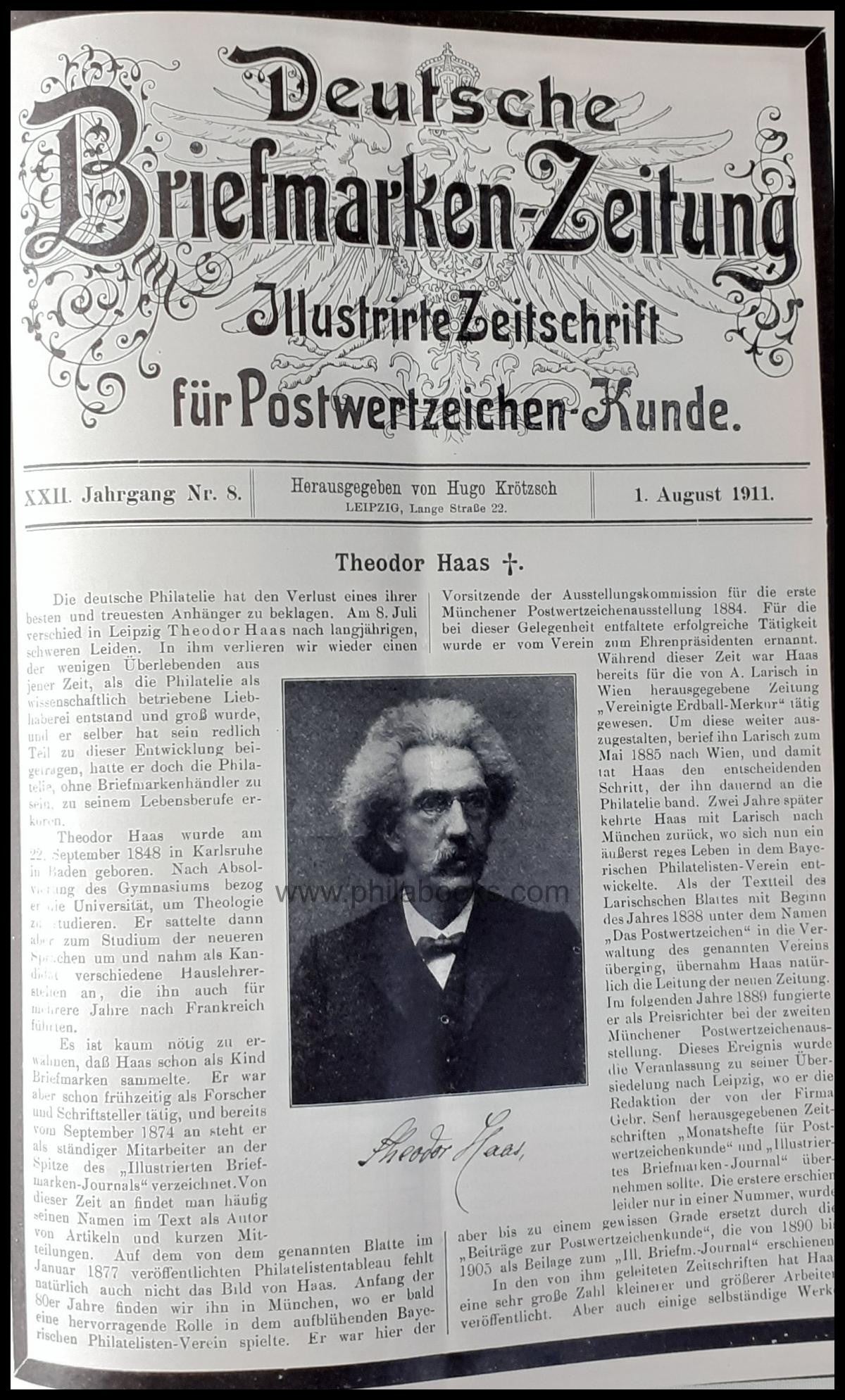 German stamp newspaper, illustrated magazine for postal ...