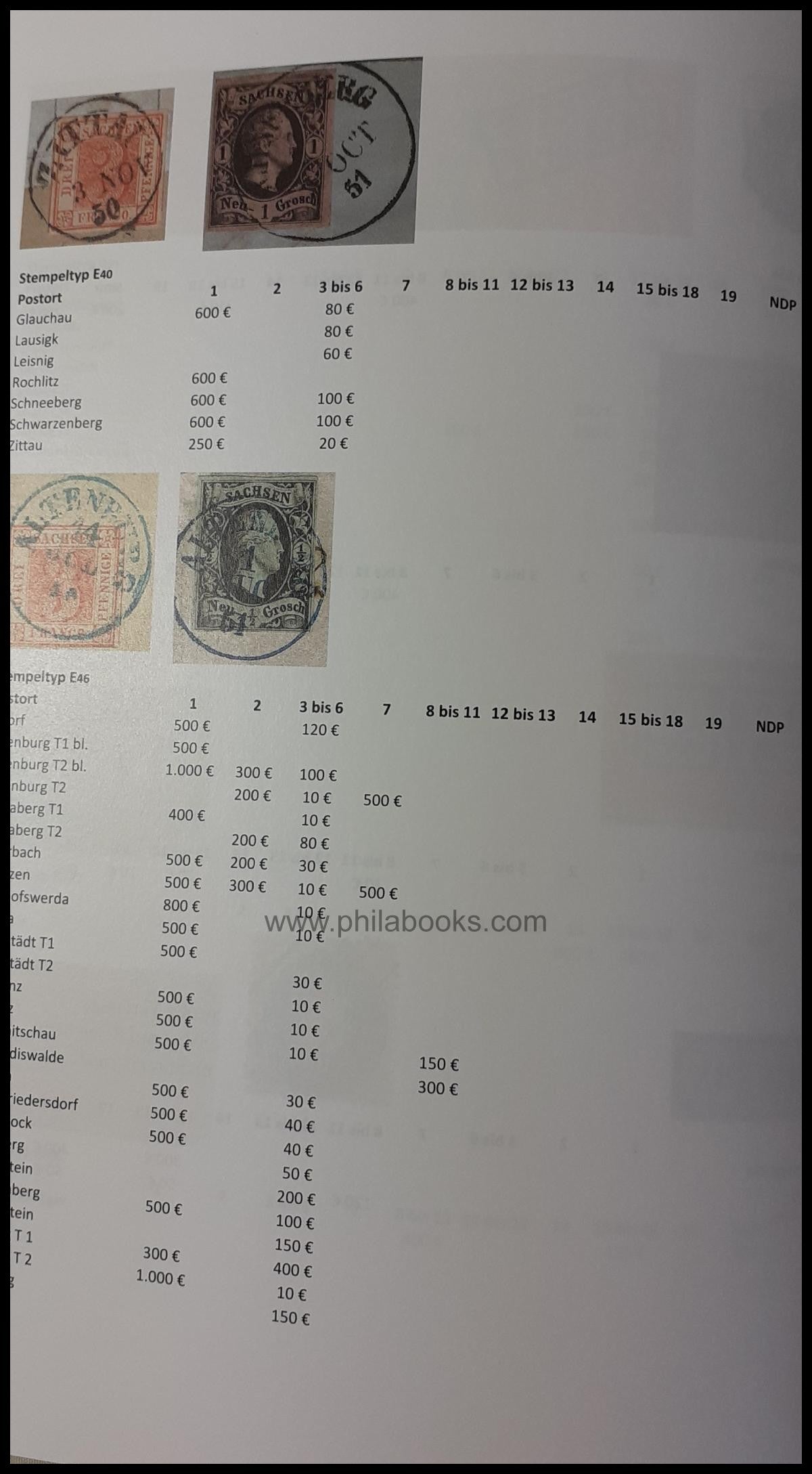 Herbst, Jürgen: Handbook of the Saxon Franco stamps and their ...