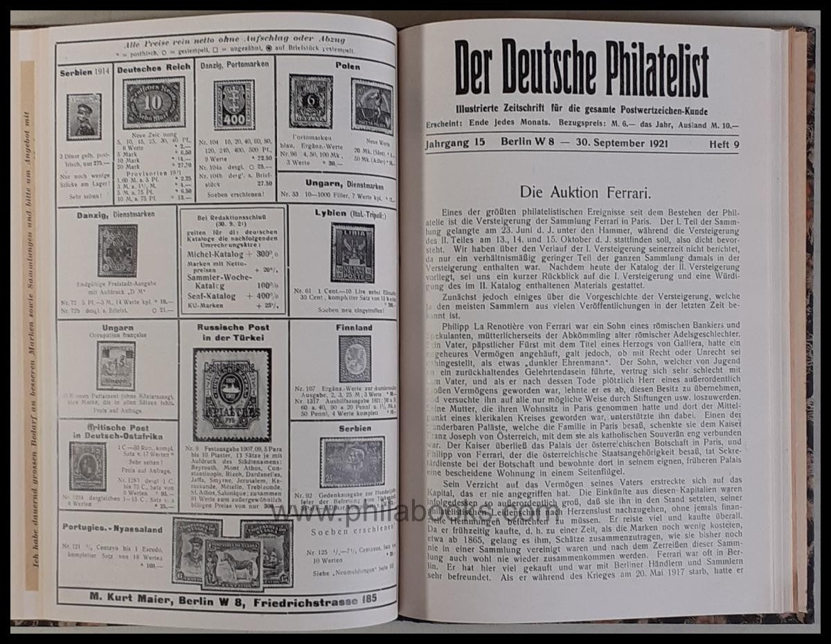 Der deutsche Philatelist, Illustrierte Zeitschrift für die gesamte ...