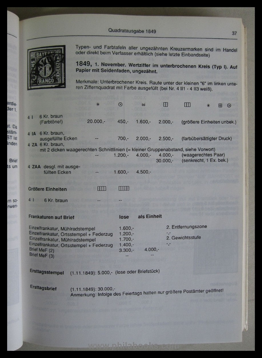 Sem, P., Bayern Spezialkatalog Band 1, Handbuch der Kreuzerausgabe ...