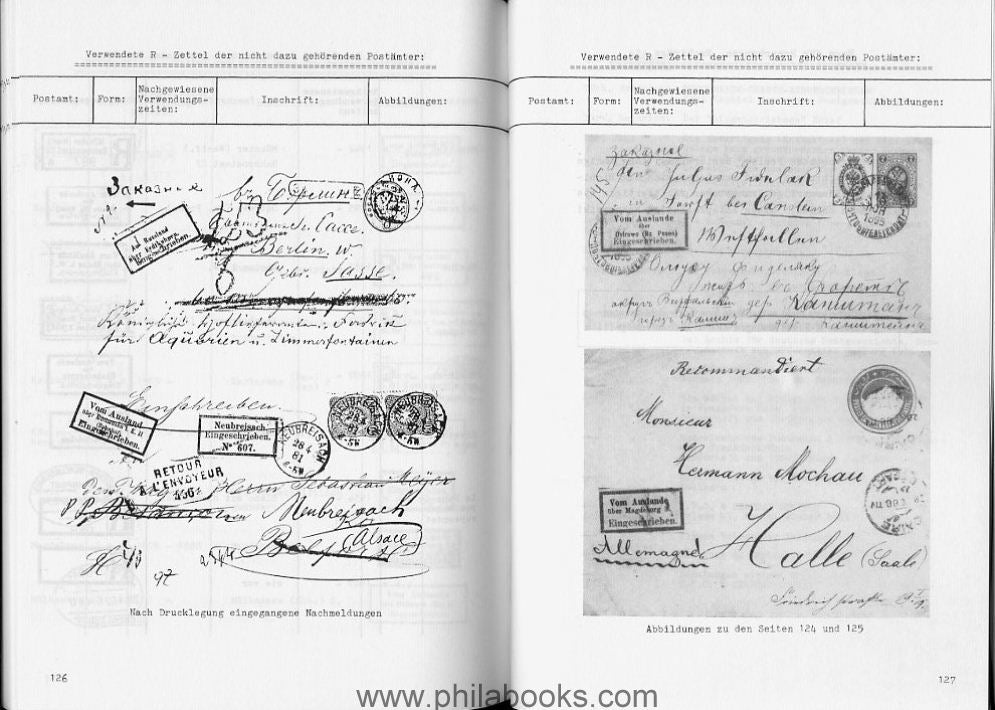 Wallmann/Türk/Körting, The R-notes of the railway post 'From abroad via...